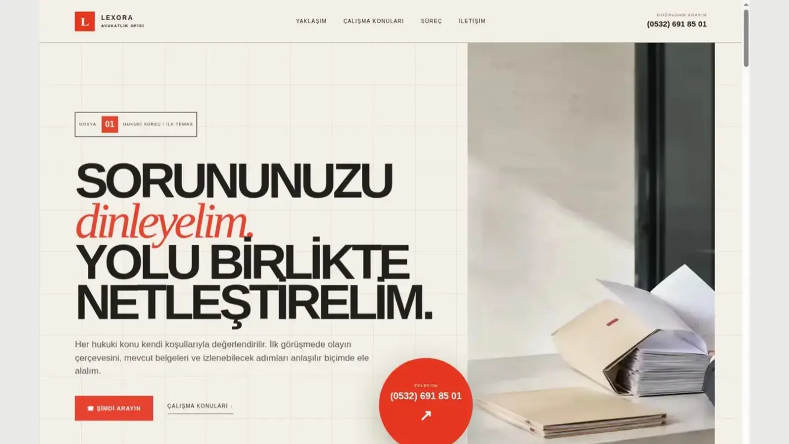 Vekil hazır web tasarımı ekran görüntüsü