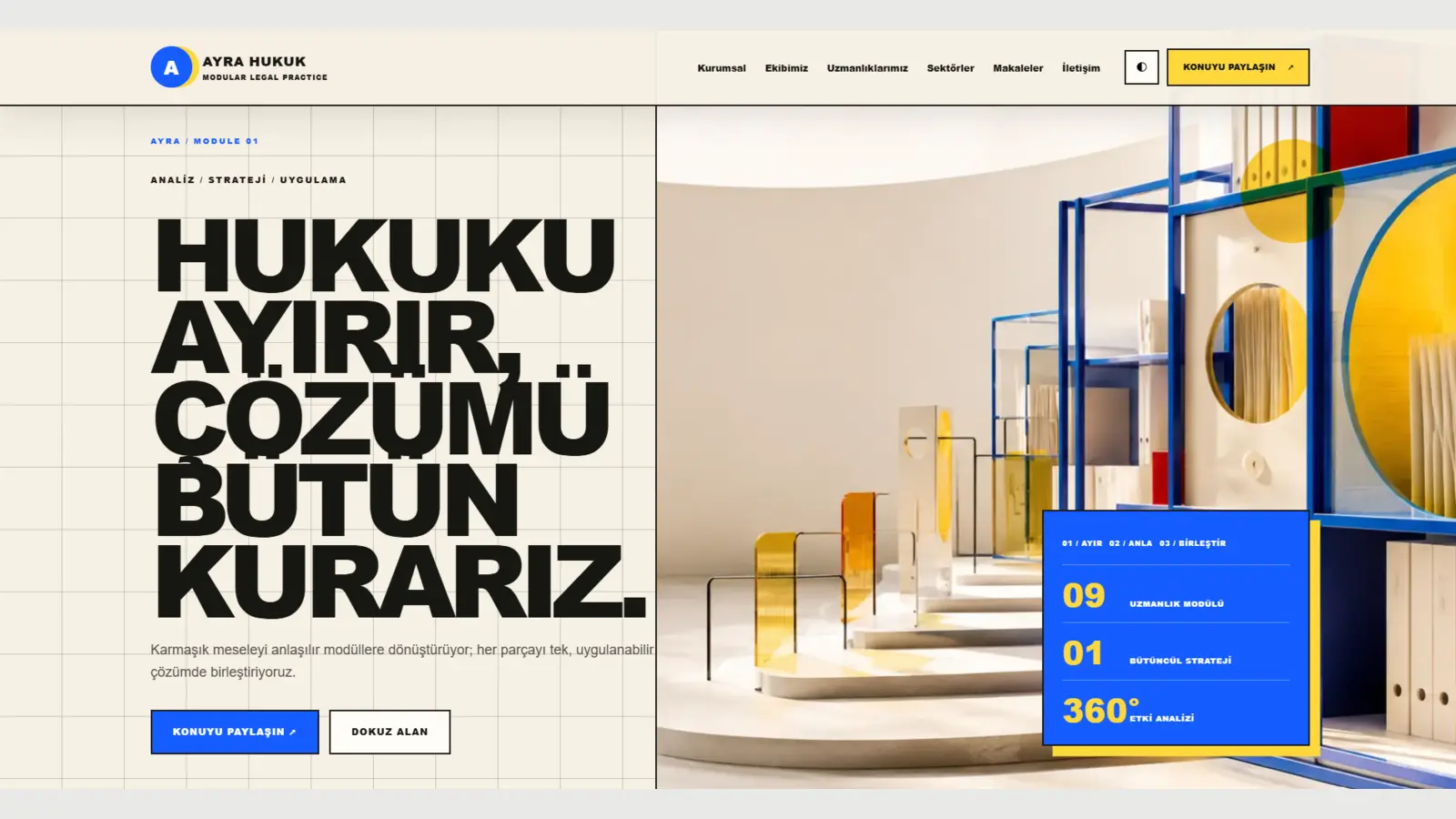 Emsal hazır web tasarımı ekran görüntüsü