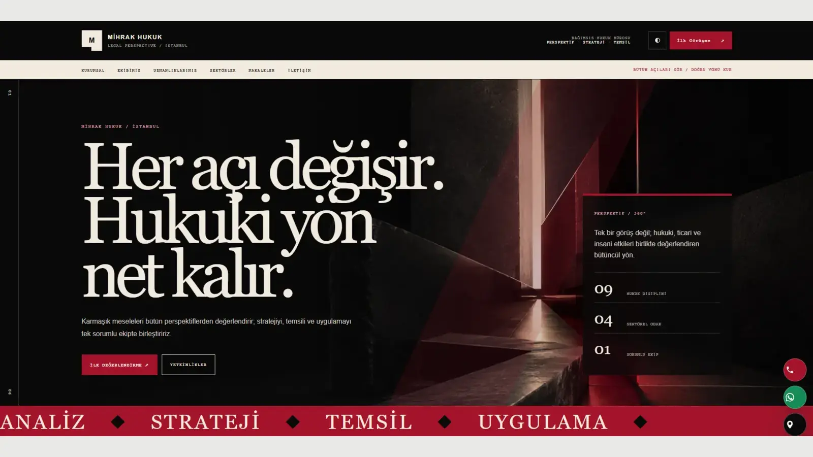 Yasal hazır web tasarımı ekran görüntüsü