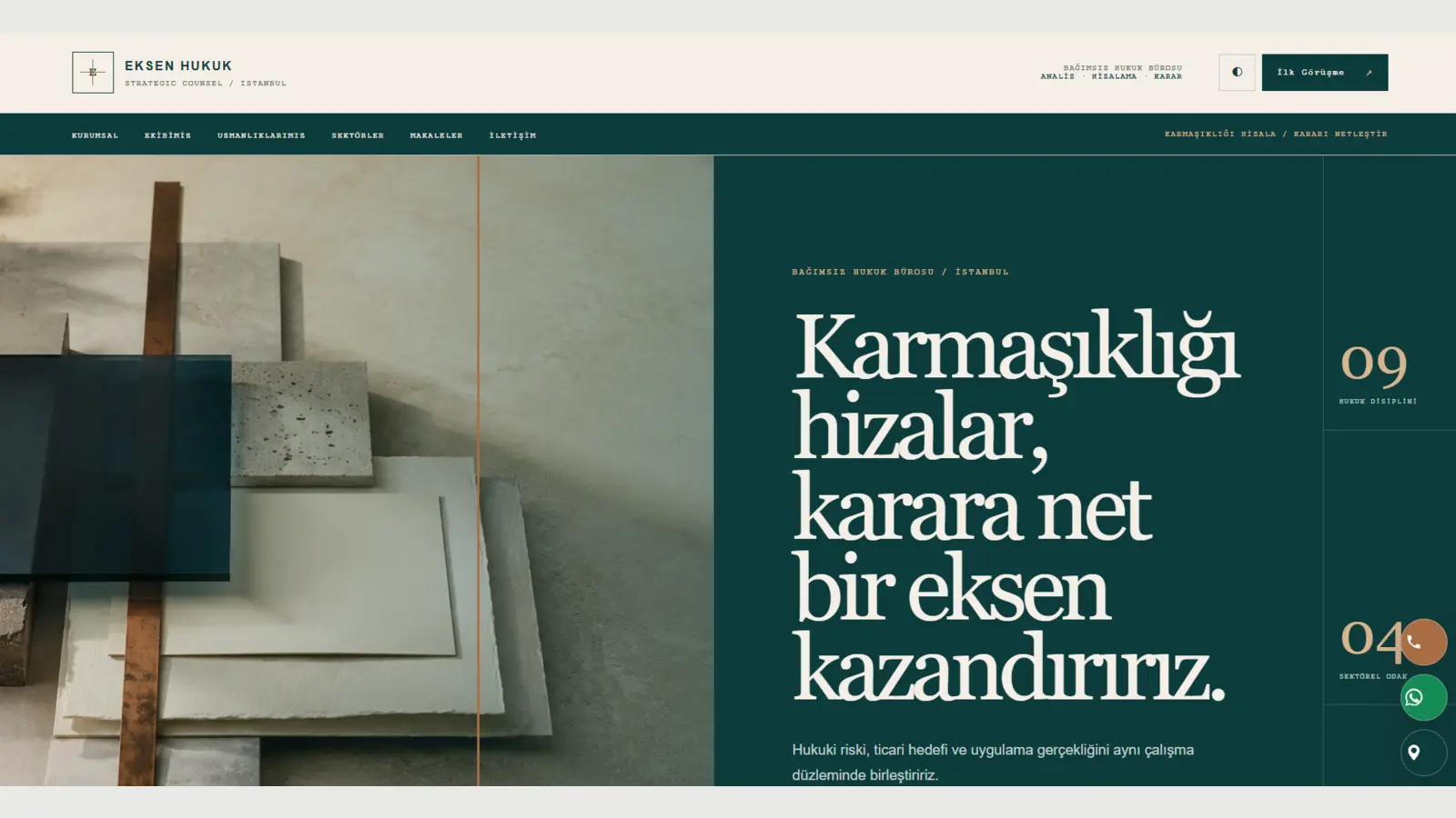 Yasa hazır web tasarımı ekran görüntüsü