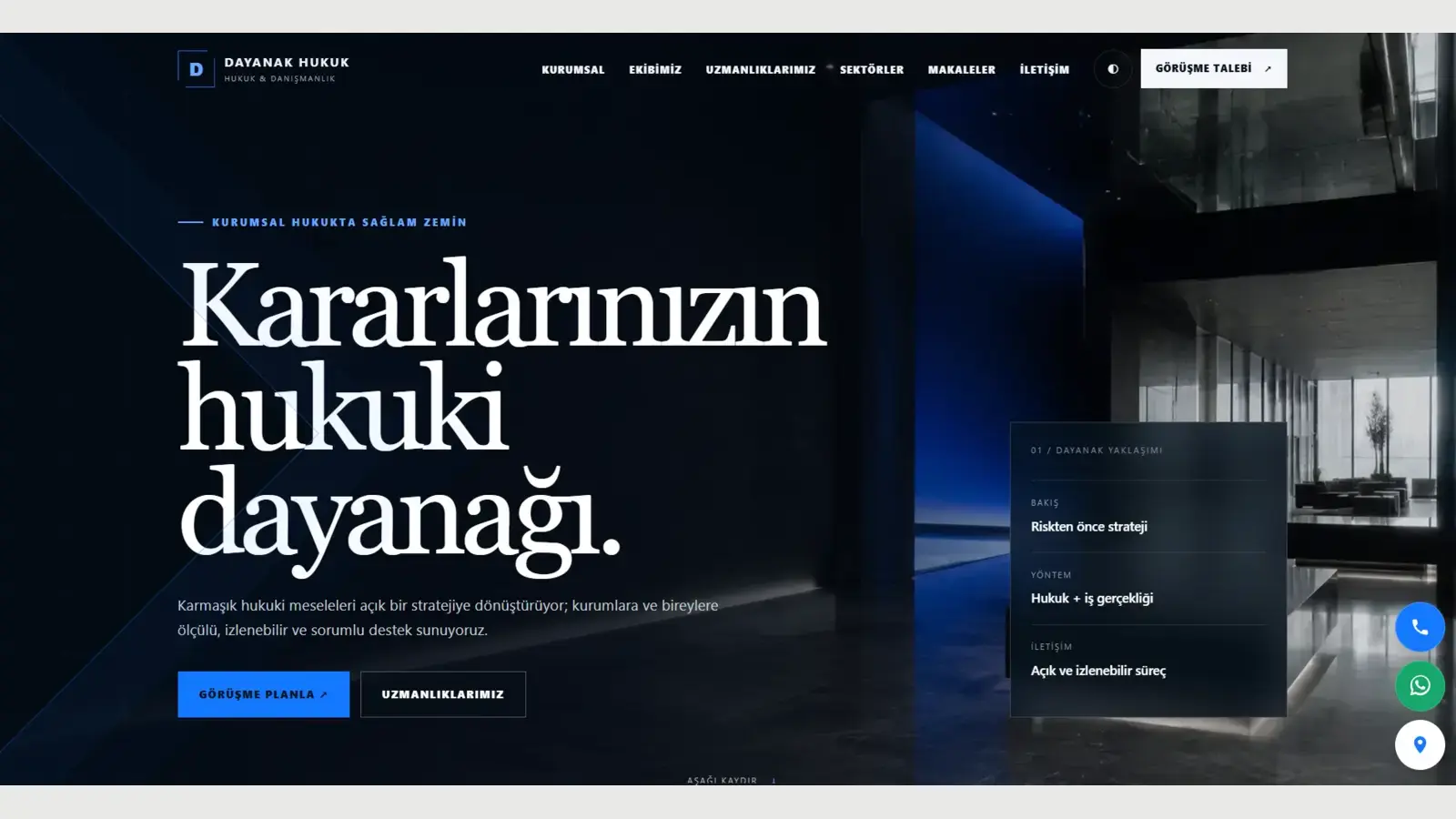 Hakor hazır web tasarımı ekran görüntüsü