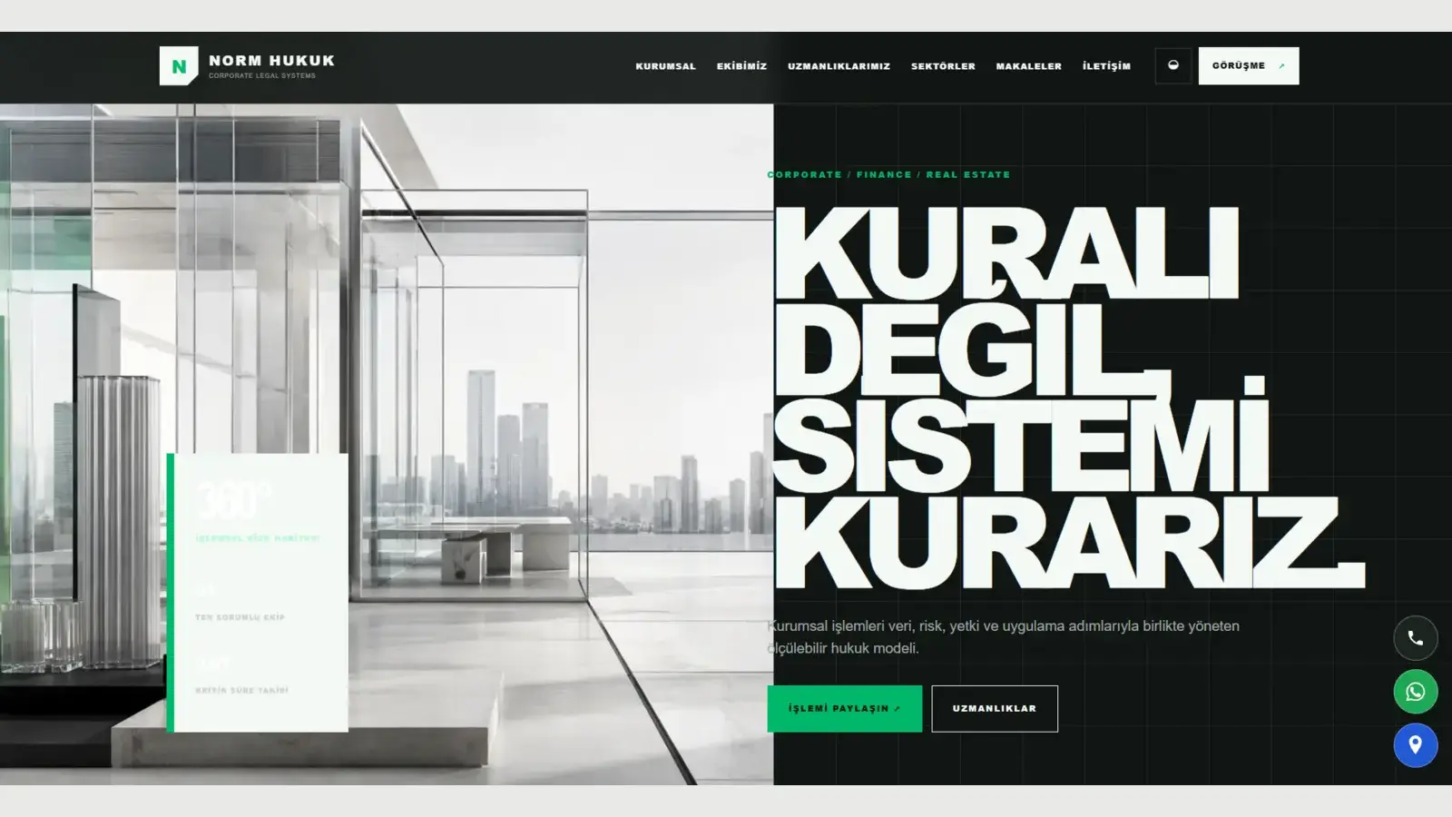 Hakon hazır web tasarımı ekran görüntüsü