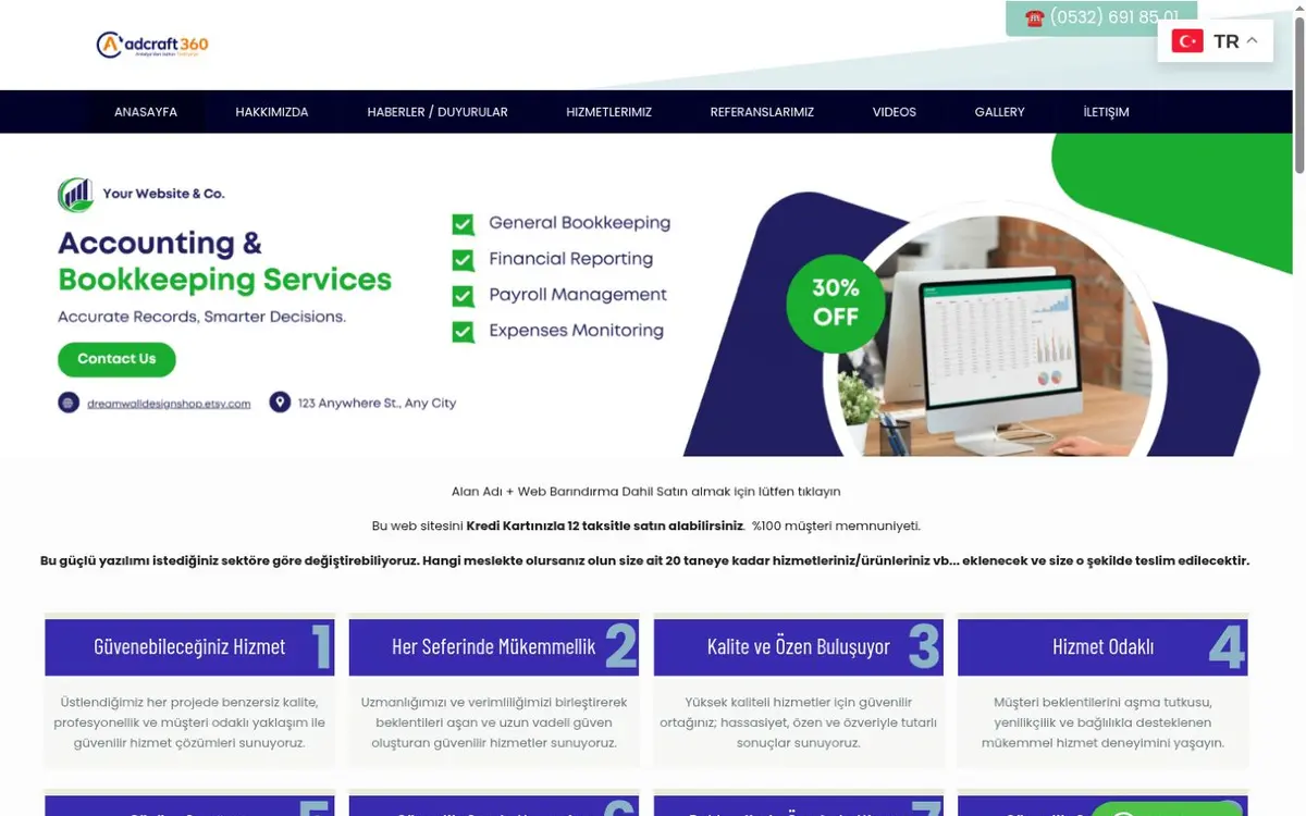 Ucuz ve Hızlı Teslim Web Tasarım Demo Web Sitesi Satın Al — İlam ekran görüntüsü