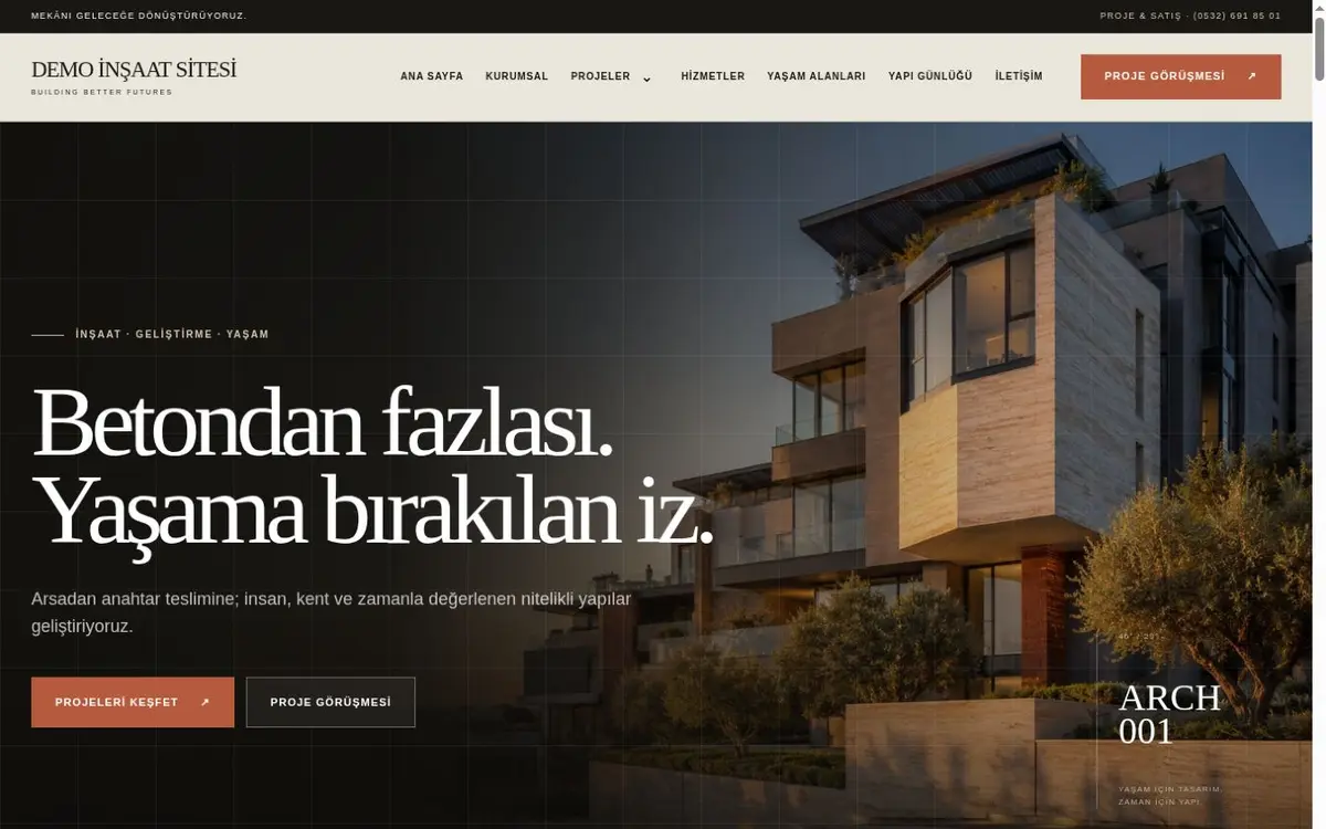 Beğendiğiniz demoyu seçin, web sitenizi 48 saatte teslim alın.