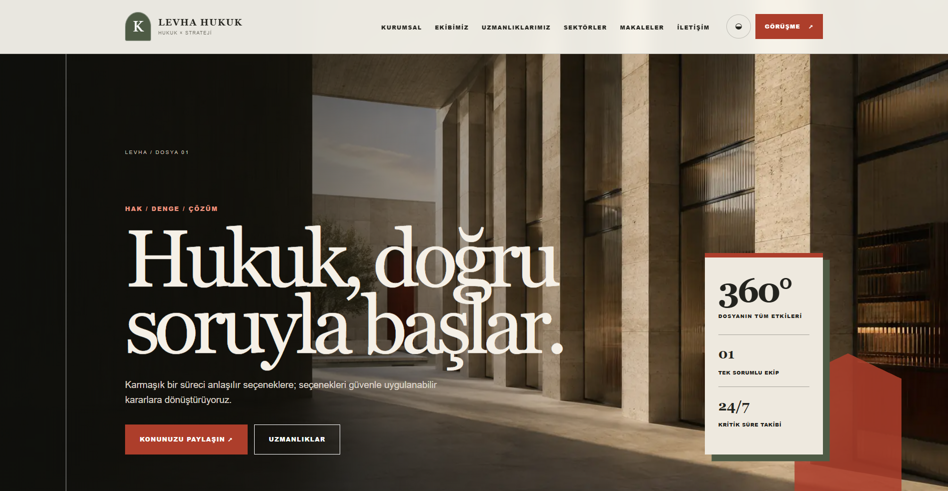 Hazır Avukat Web Sitesi Demo - Emlis ekran görüntüsü