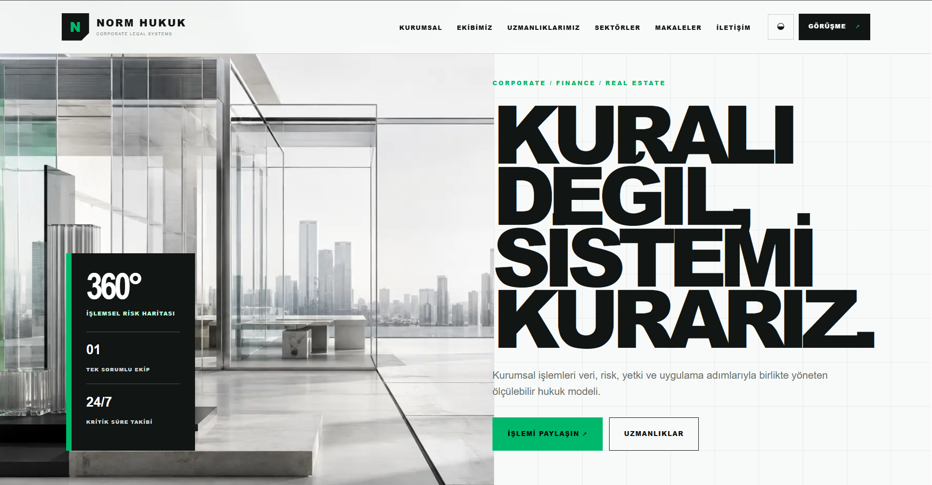 Hazır Avukat Web Sitesi Demo - Emlex ekran görüntüsü
