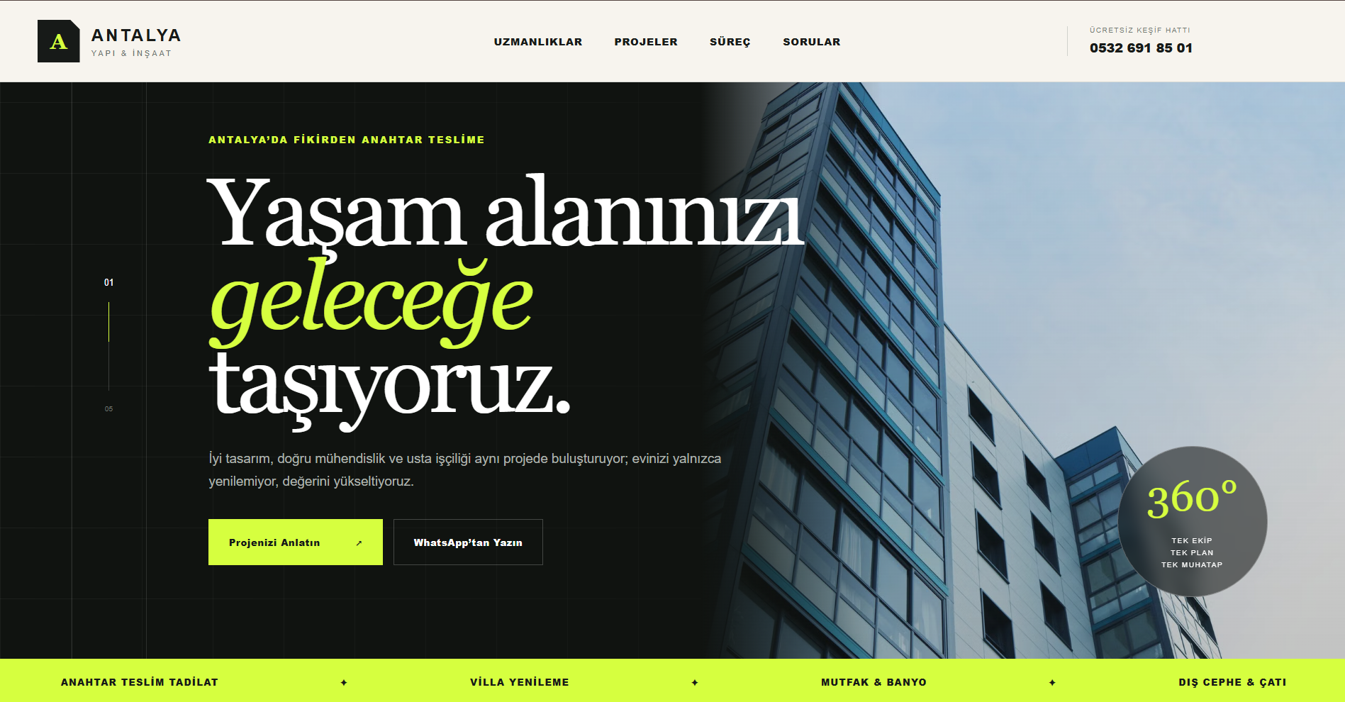 İnşaat Firmaları için Hazır Demo Site - Savun ekran görüntüsü