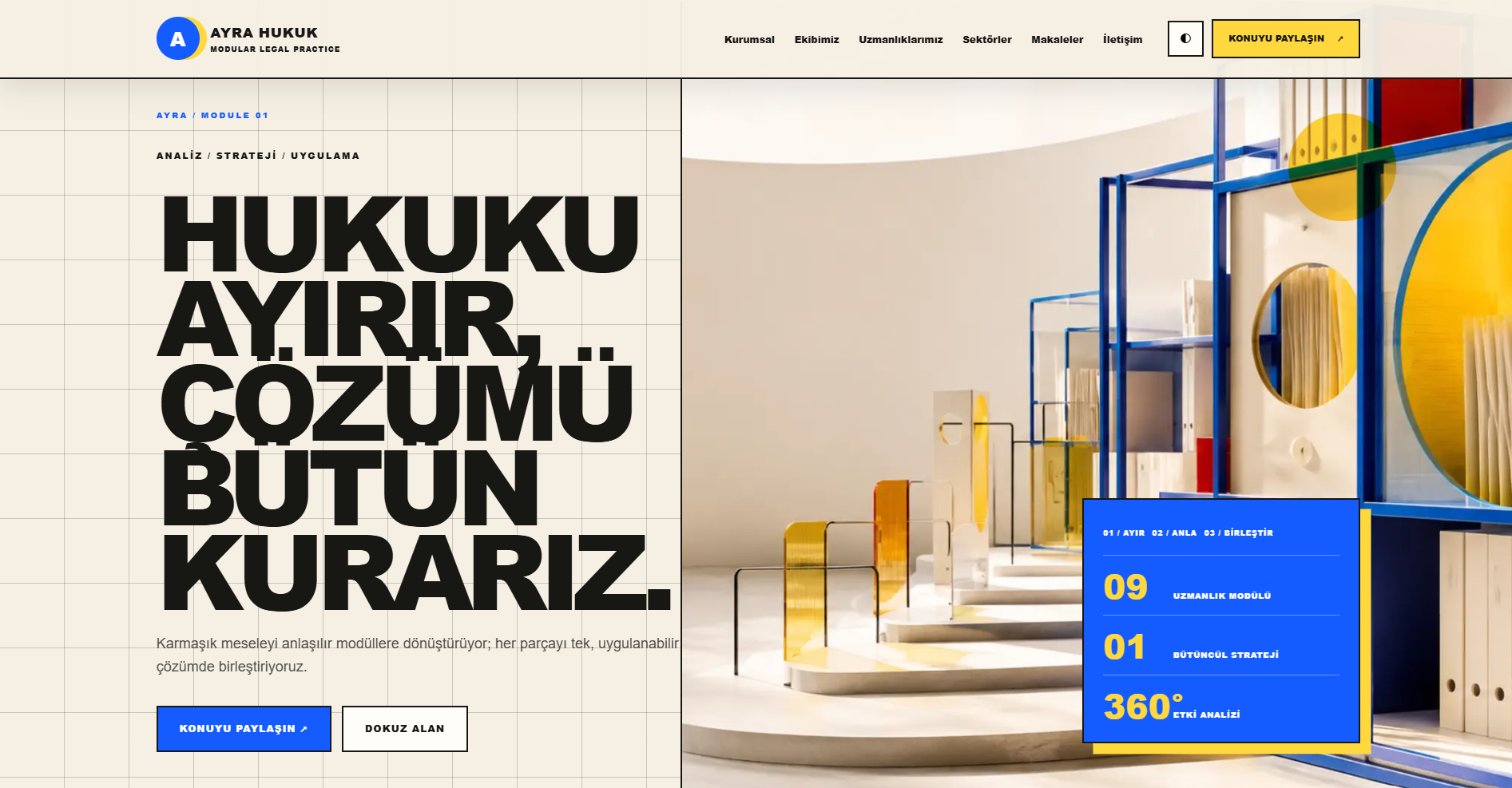 Hazır Avukat Web Sitesi Demo - Emsal ekran görüntüsü