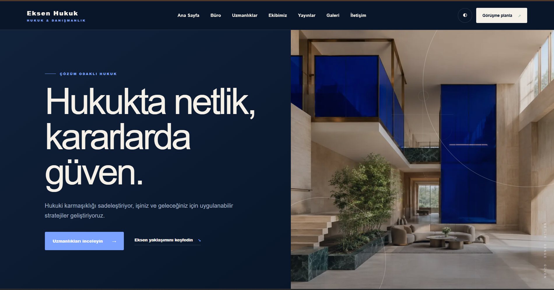 Hazır Avukat Web Sitesi Demo Site — Karax ekran görüntüsü